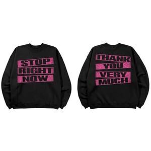 SPICE GIRLS Stop Lyrics Sweatshirt Size Small New with Tag MSRP $55